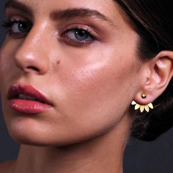 Boho leaf earrings N678 - Picture 1 of 4